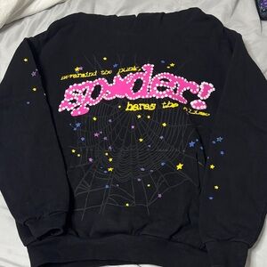 Black 'Spiders' Graphic Hoodie - Women's